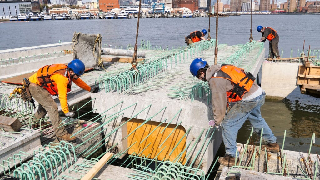 brooklyn navy yard pier9 landing precast pile cap 04