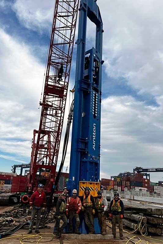 Juntann Pile Hammer for the Global Terminal Project